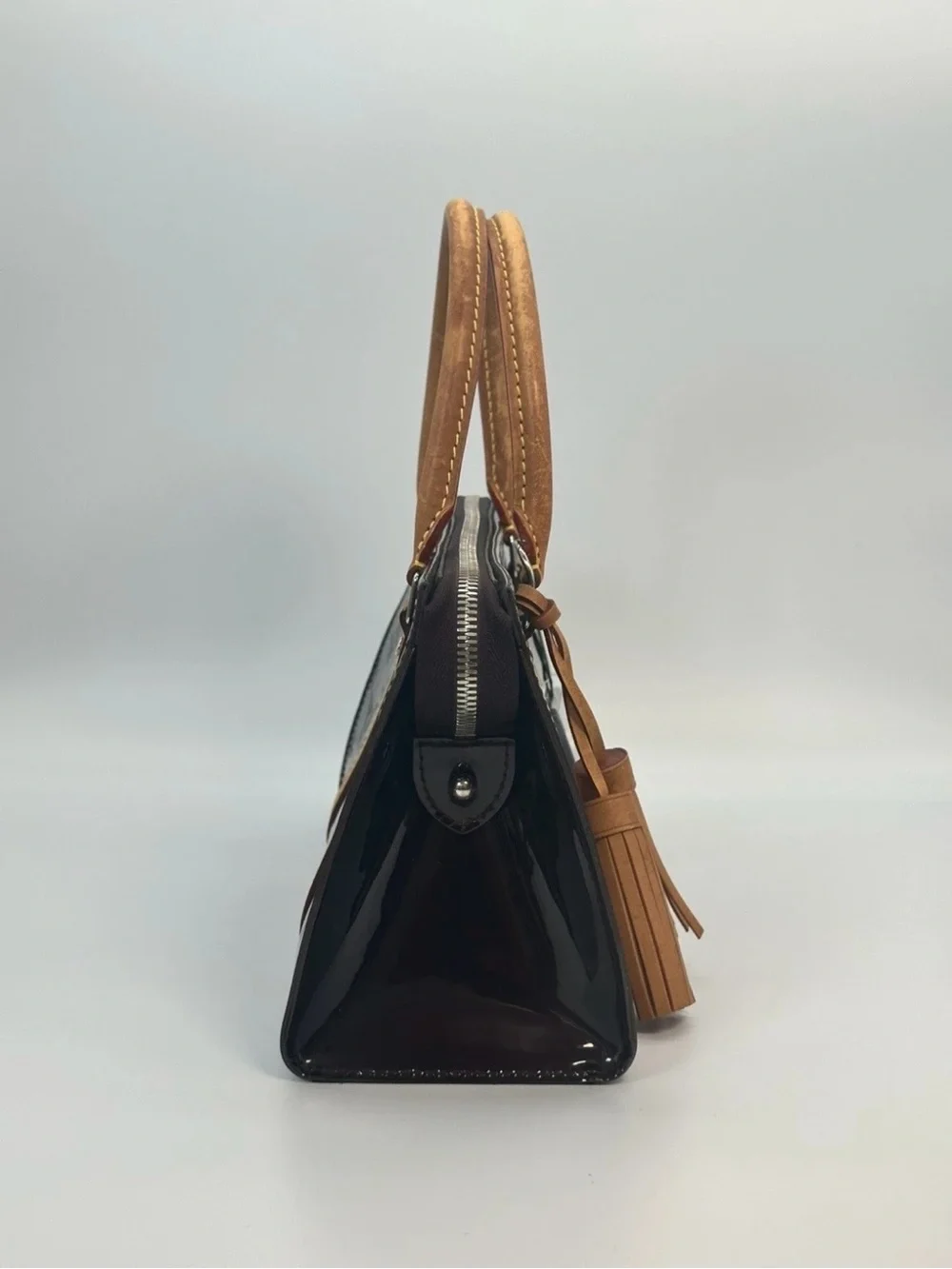 Louis Vuitton Vernis Neo Triangle Amarante Patent Leather Bag